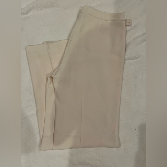 Ann Taylor Elegant Cream Flare Trousers - Picture 3 of 5